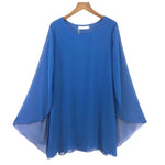 Summer Cloak Sleeves chiffon Dress