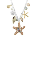 Oversize starfish station necklace set