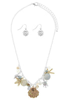 Oversize starfish station necklace set