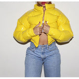 Bloop Cropped Puffer Jacket Parka Outwear