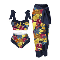 Latty Tropical Split Swimsuit