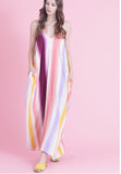 Rainbow Color Maxi Dress