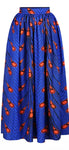 African print long skirt
