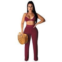 Fishnet Knitted Two Piece Set