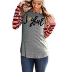 Joyful Long Sleeve Baseball Stripe Shirts