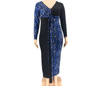 Ninnina Plus Size Dress Leopard Dress